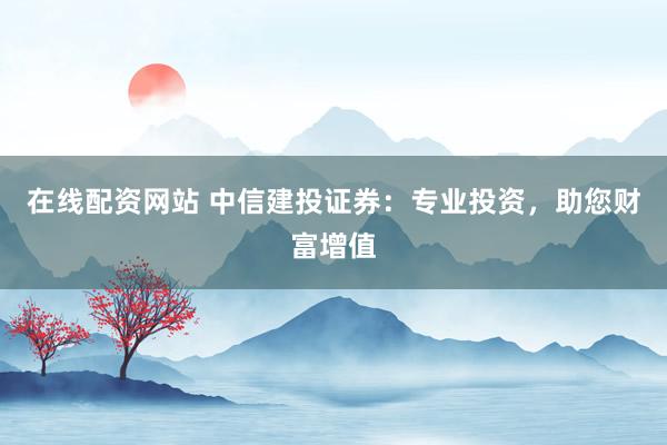 在线配资网站 中信建投证券：专业投资，助您财富增值