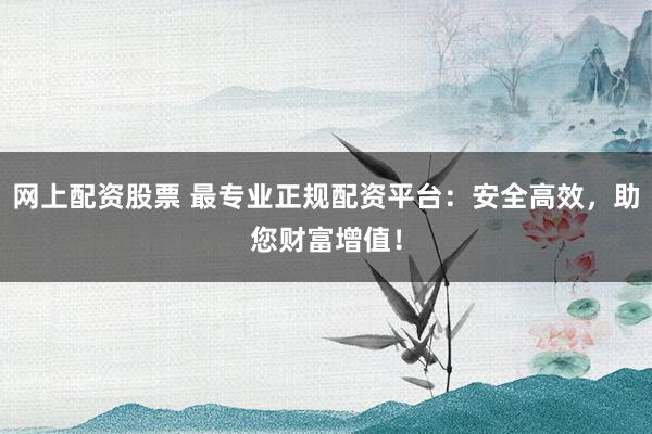 网上配资股票 最专业正规配资平台：安全高效，助您财富增值！