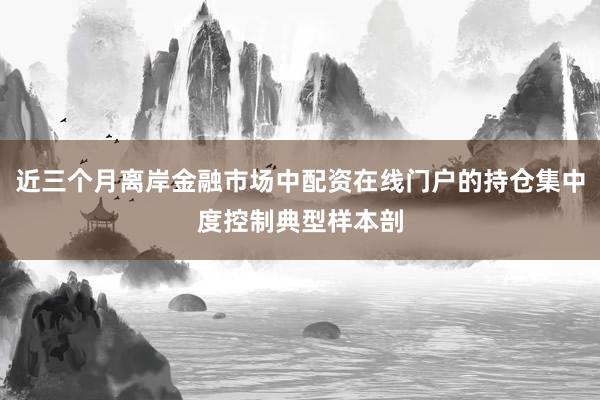 近三个月离岸金融市场中配资在线门户的持仓集中度控制典型样本剖